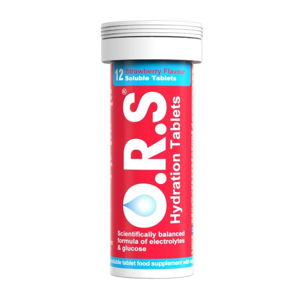 ORS Oral Hydration Salts Strawberry Flavour - 12 Tablets