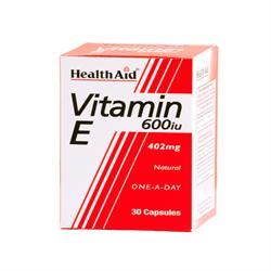 HealthAid Vitamin E 600iu Natural 30 Capsules