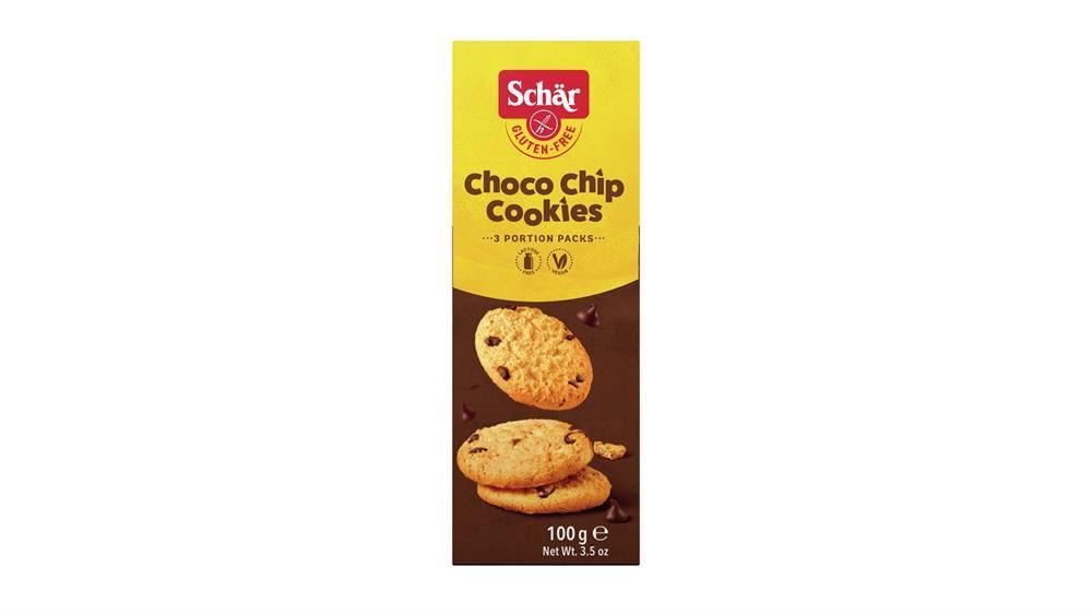 Schar Gluten Free Choco Chip Cookies 100g - 6 Pack