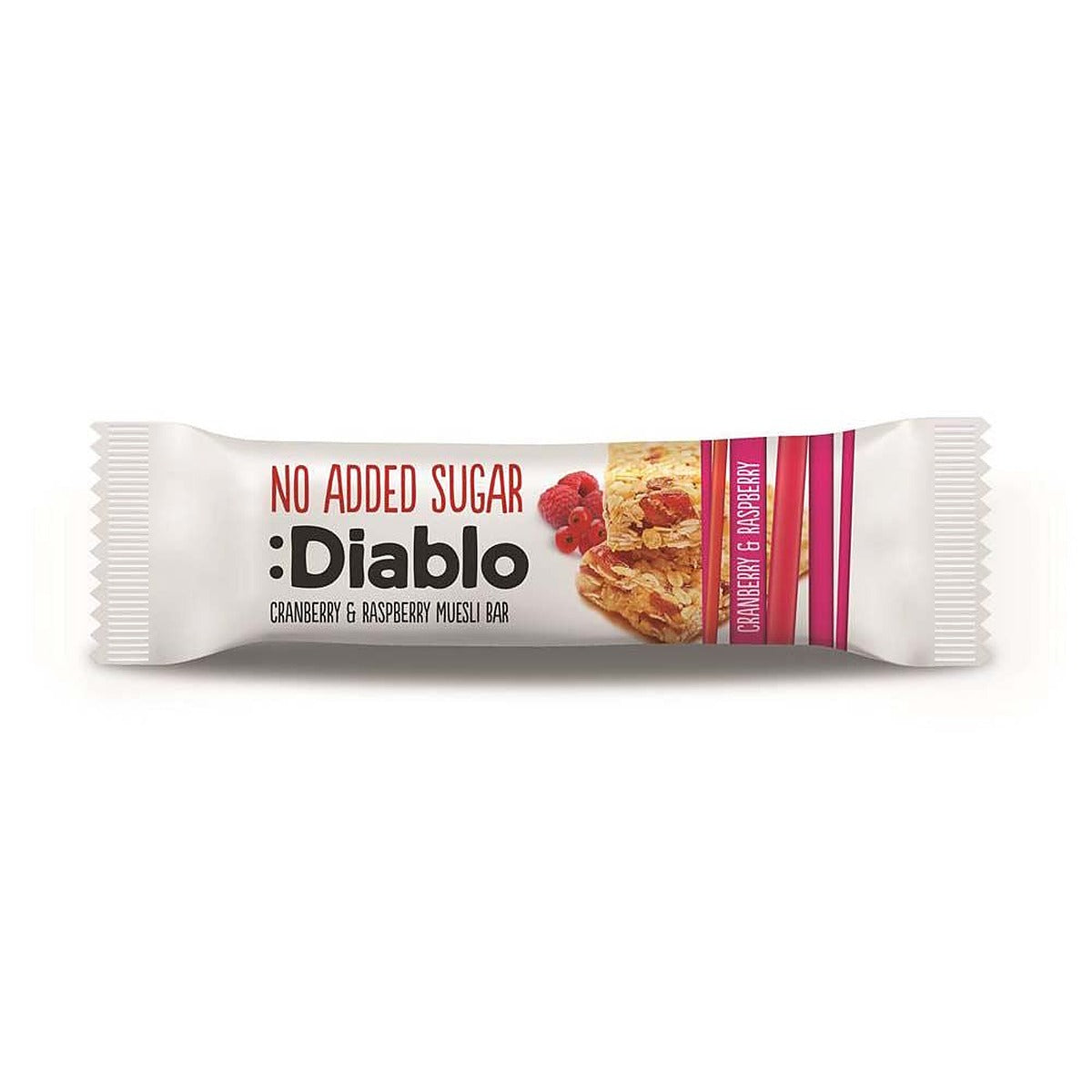 Diablo Sugar Free Cran & Rasp Muesli Bar 30g