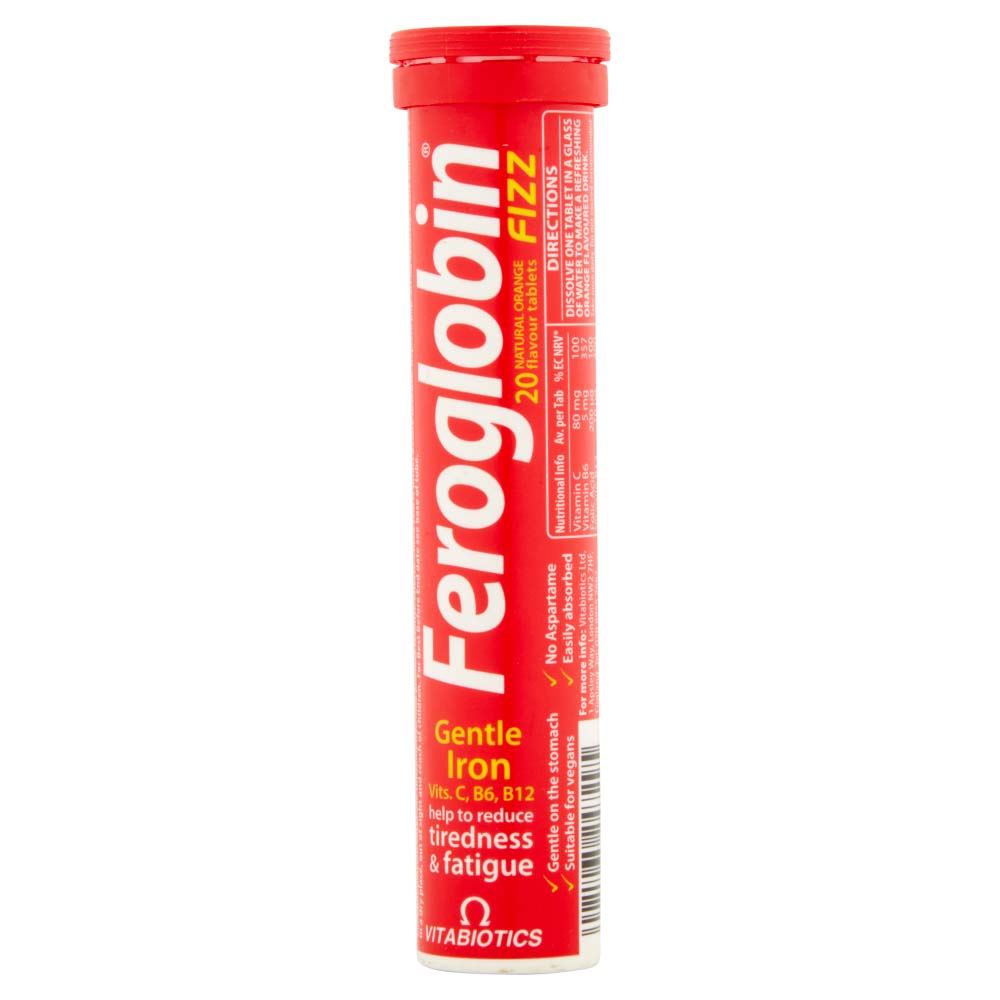 Vitabiotics Feroglobin Fizz Gentle Iron - 20 Effervescent Tablets