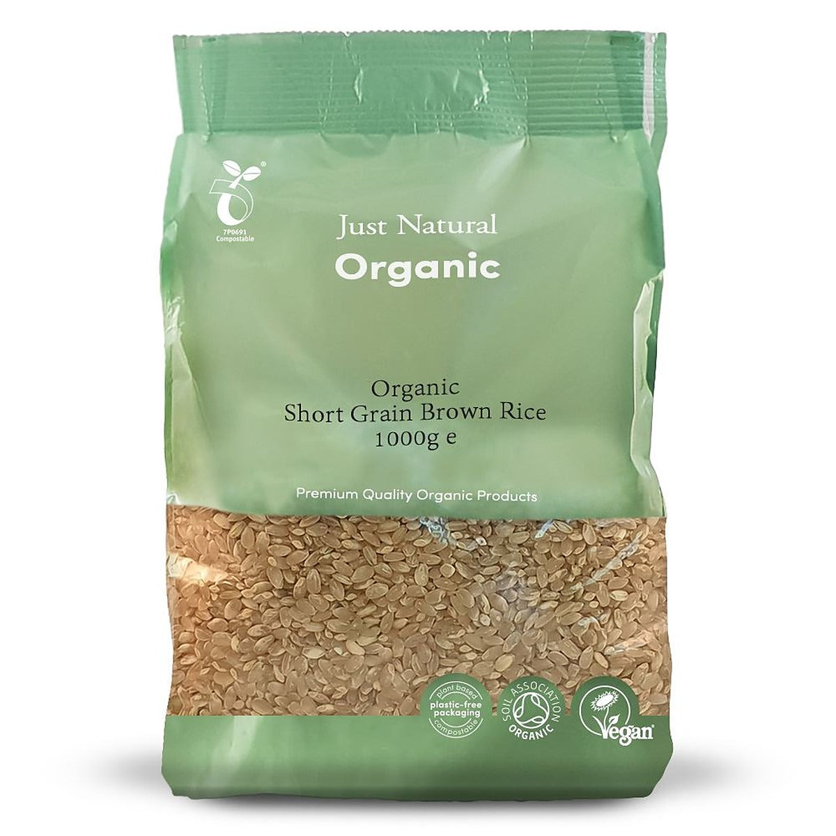 Just Natural Organic Organic Short Grain Brown Rice 1000g
