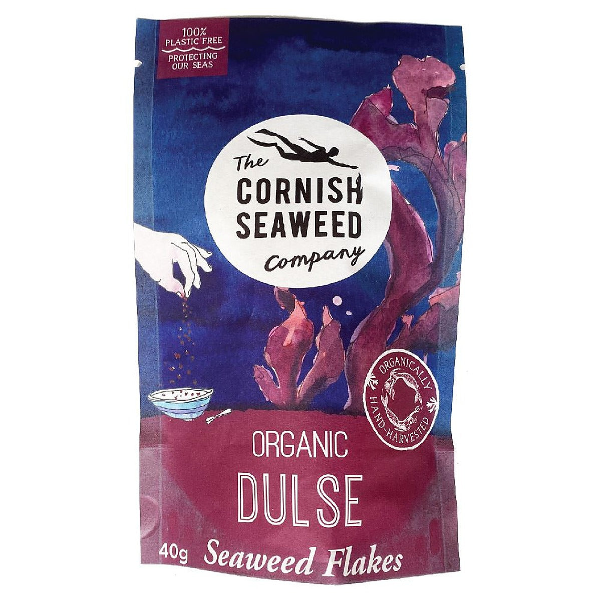 The Cornish Seaweed Company Flaked Organic Dulse Flakes 40g