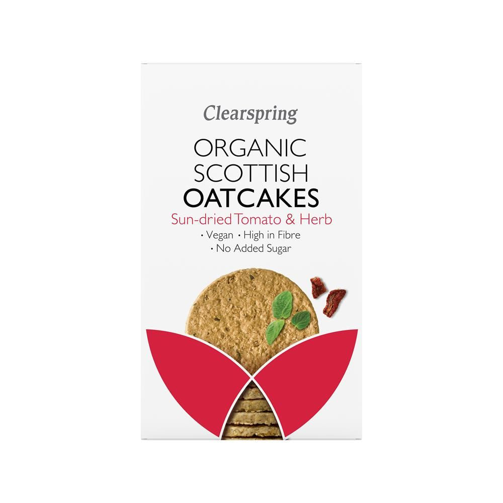 Clearspring Organic Scottish Oatcakes Tomato & Herb 200g