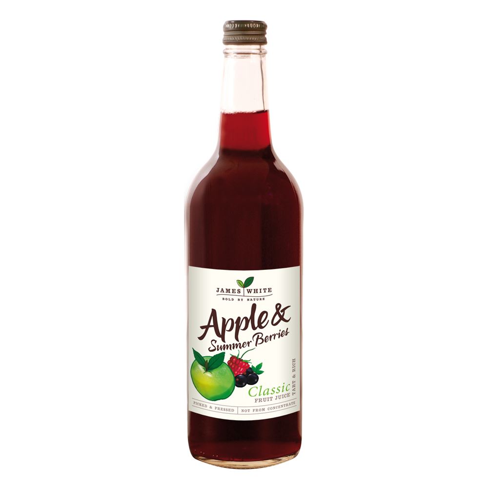 James White Apple & Summer Berries - Full Bodied Fruit Juice 750ml