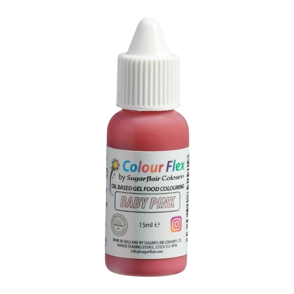 Sugarflair Colour Flex Oil Based Food Colouring Gel 15ml - All Colour