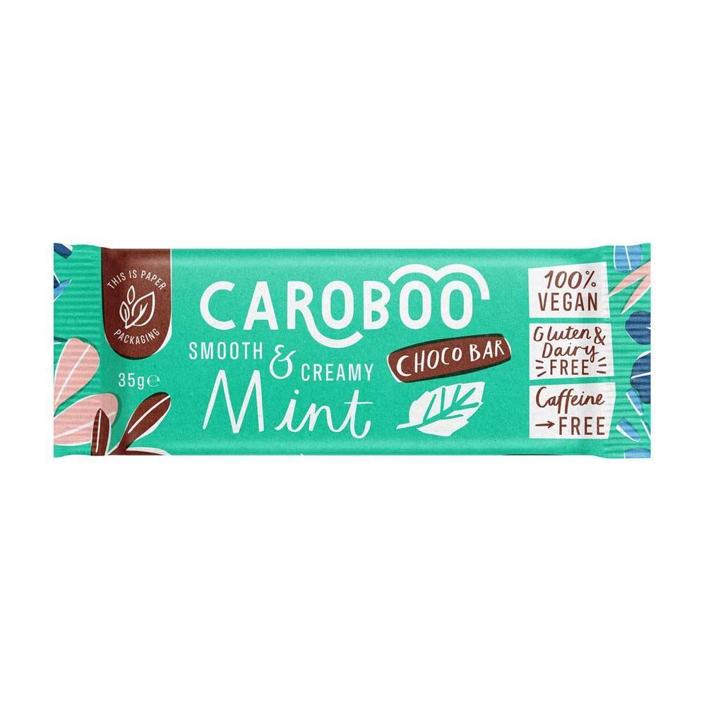Caroboo Smooth & Creamy Mint Carob Bar 35g - 20 Pack