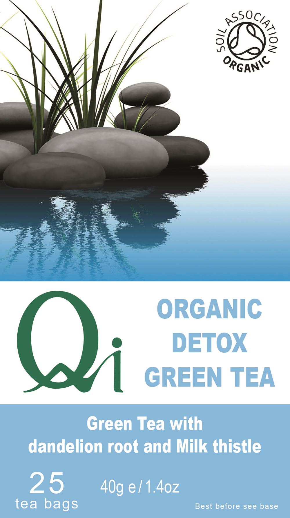 Qi Organic Detox Green Tea 40g 25 Tea bags