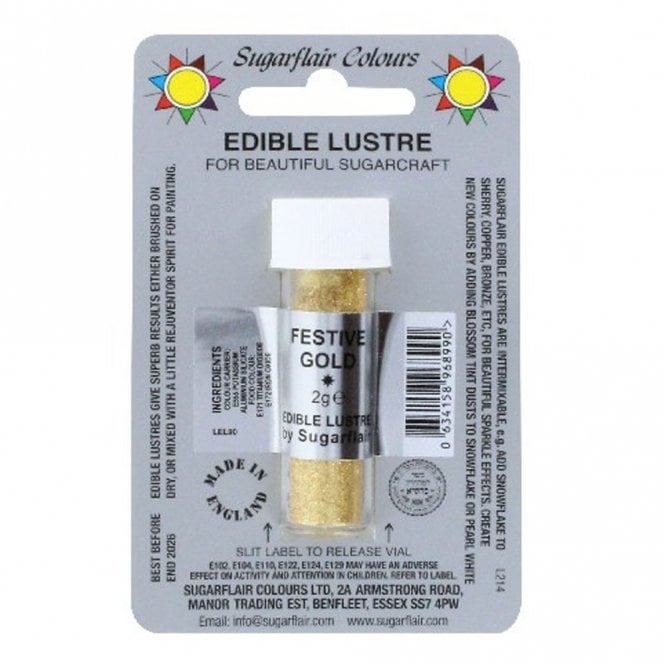 Sugarflair Edible Lustre - 2g All Shades
