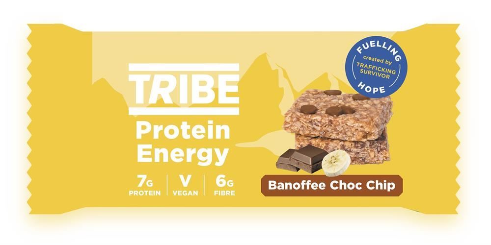 Tribe Protein Energy Flapjack (Banoffee Choc Chip) 50g - 12 Pack
