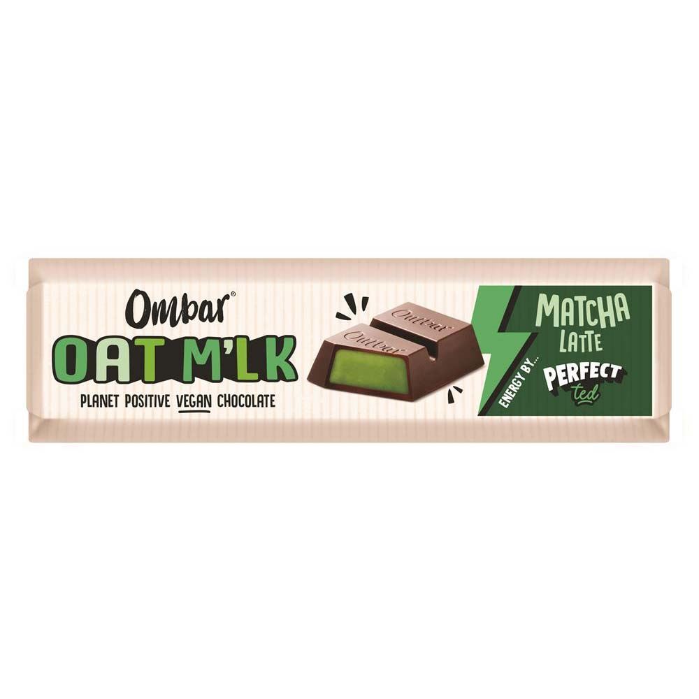 Ombar Perfect Ted Oat M'lk Matcha Latte Filled Chocolate Bar 42g - 15 Pack