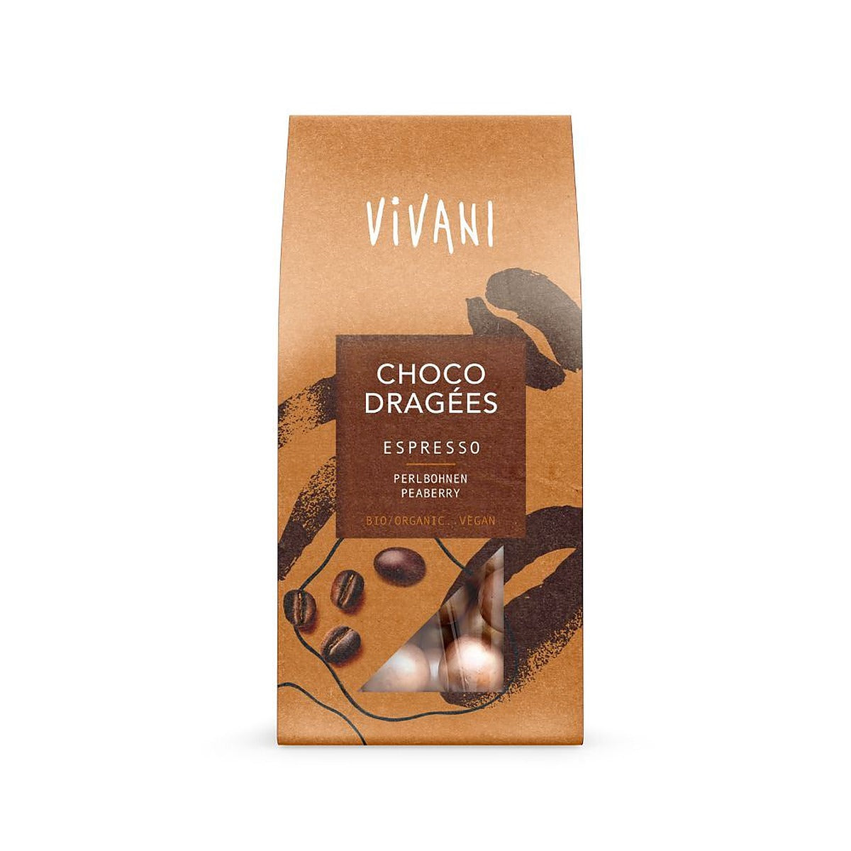Vivani Choco Dragees Espresso 75g