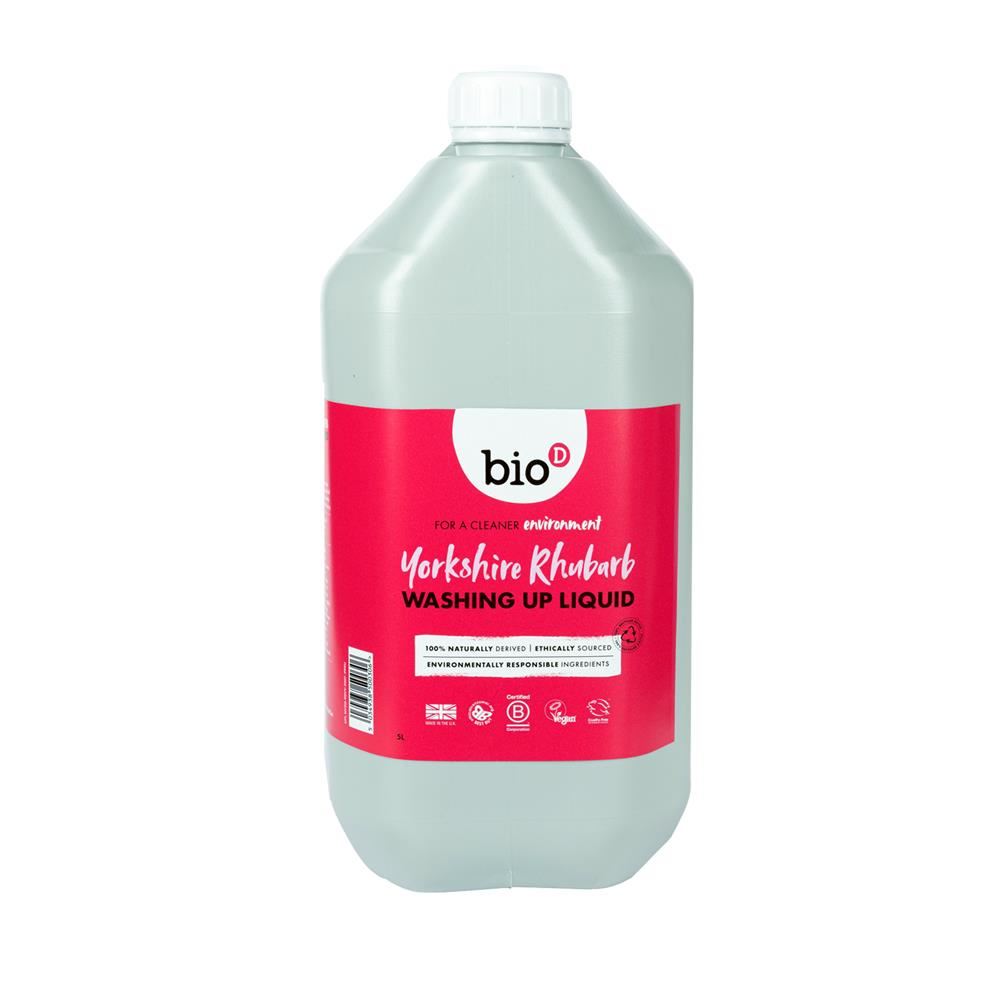 Bio-D Yorkshire Rhubarb Washing Up Liquid 5L