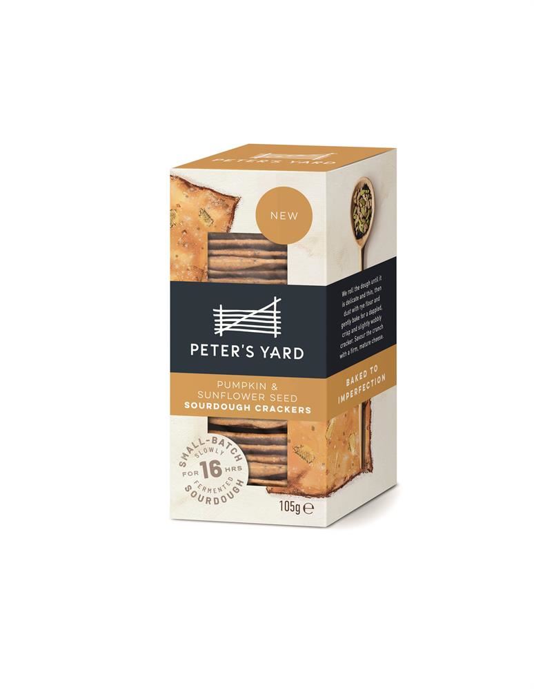 Peters Yard Pumpkin & Sunflower Seed Sourdough Crackers 105g