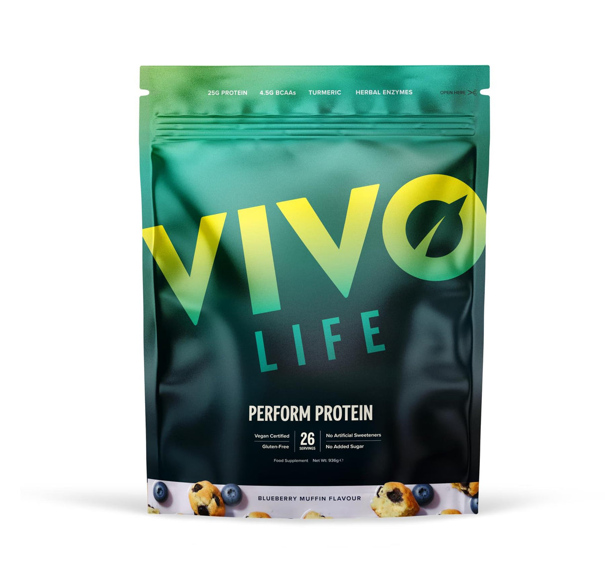 Vivo Life Perform Plant Protein Blueberry Muffin 988g