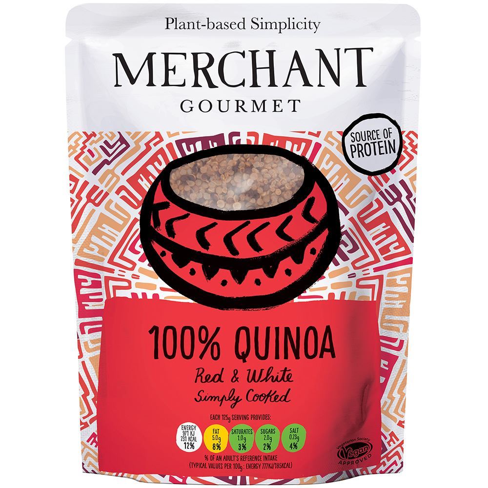 Merchant Gourmet Red & White Quinoa Ready to Eat 250g - 6 Pack