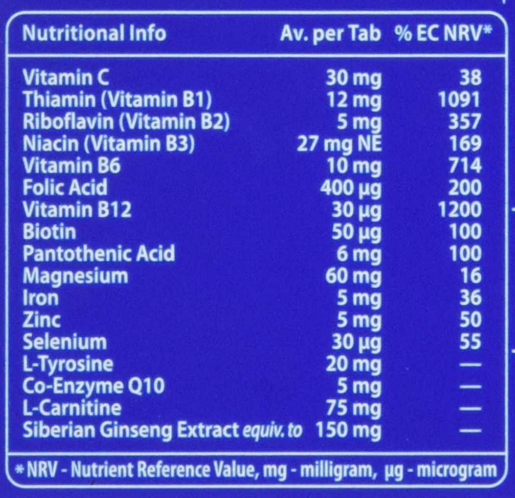 Vitabiotics Wellman Energy Natural Lime Flavour - 10 Effervescent Tablets