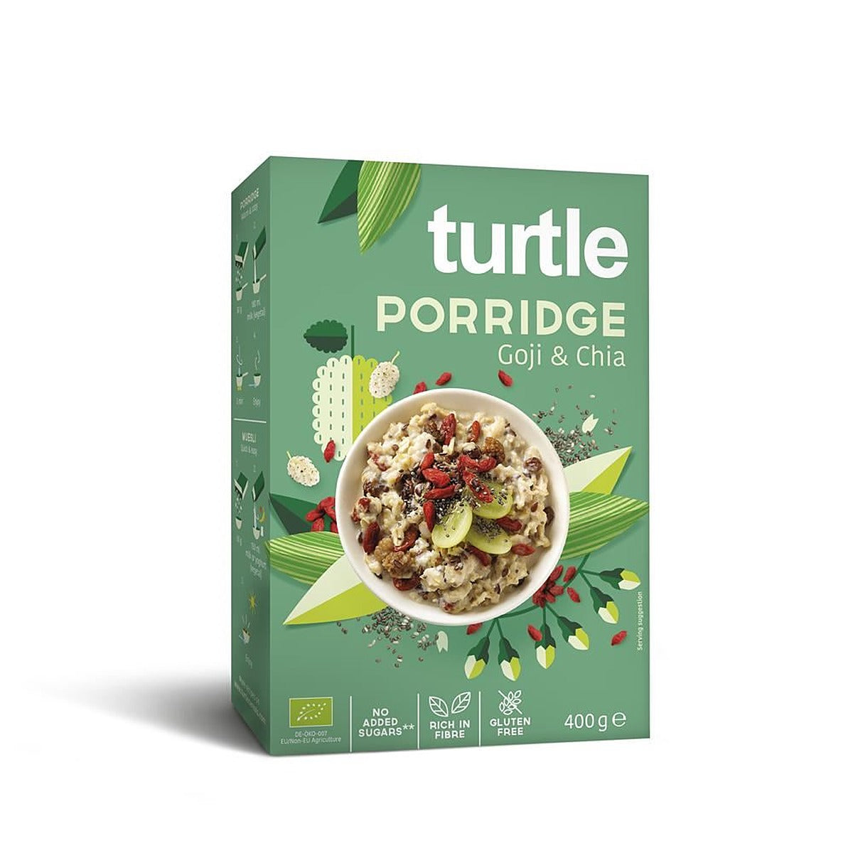 Turtle Porridge Goji & Chia 400g Organic & Gluten Free