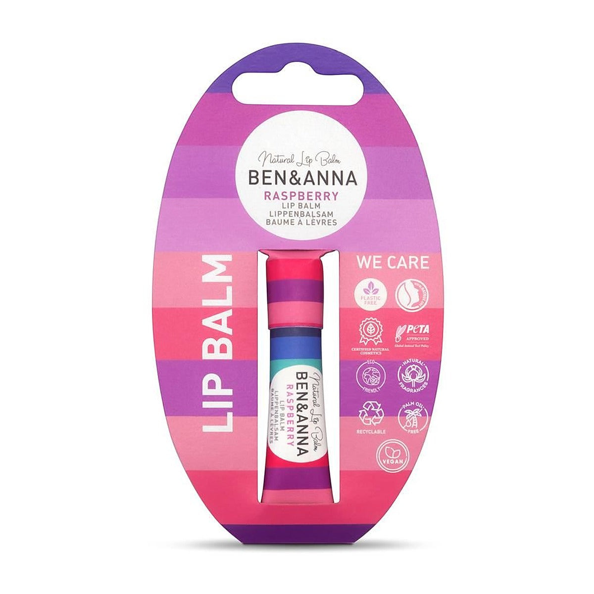 Ben and Anna Ben & Anna Lip Balm Raspberry 6g