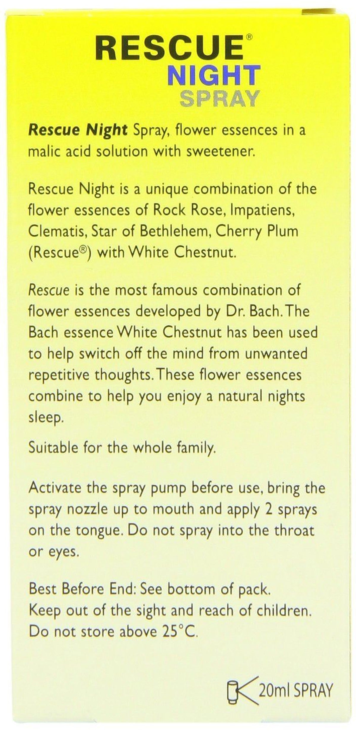 Bach Rescue Night Spray 20ml - image 2