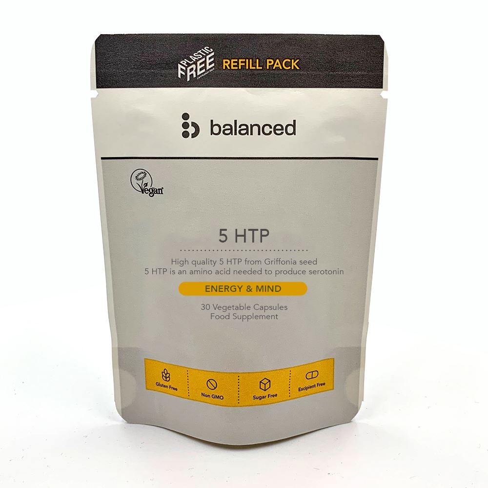 Balanced 5 HTP 30 Veggie Caps - Refill Pouch