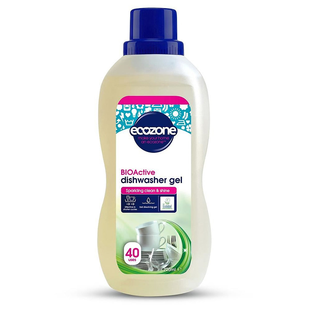 Ecozone BIOActive dishwasher gel 720ml