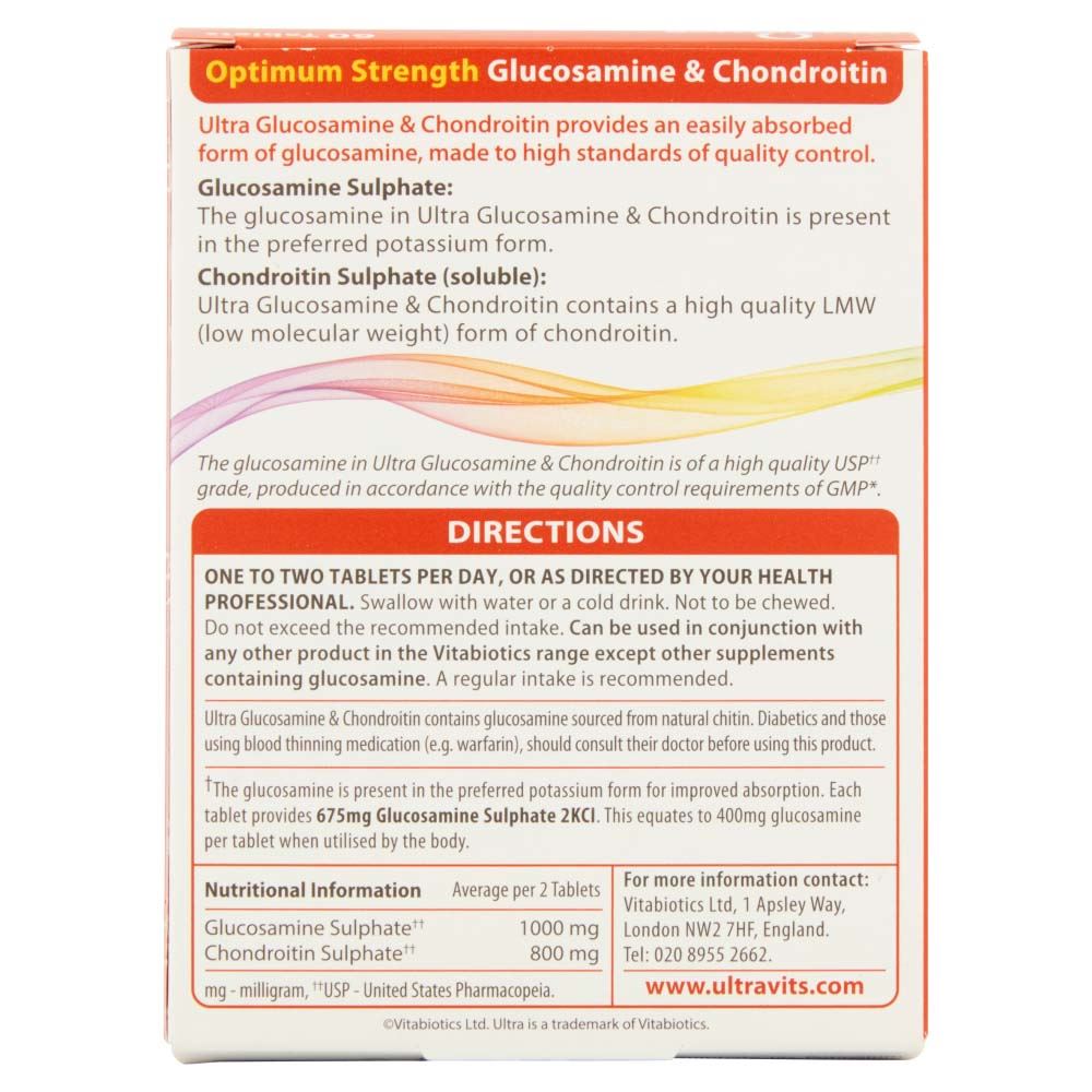 Vitabiotics Ultra Glucosamine & Chondroitin - 60 Tablets