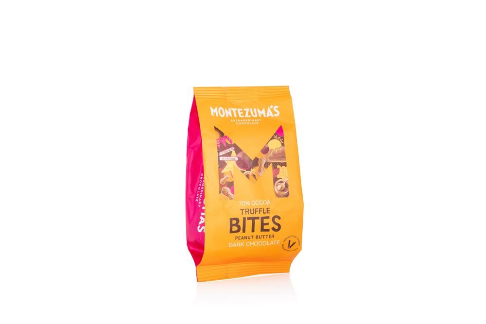 Montezumas Chocolate Truffle Bites Dark Chocolate Peanut Butter 120g