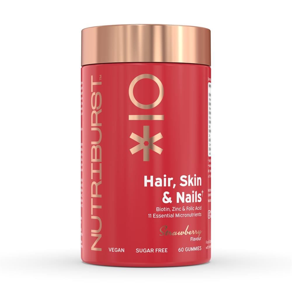 Nutriburst Sugar-Free Hair Skin & Nails 60 Gummies