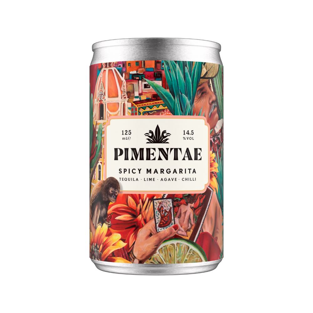 Pimentae Spicy Tequila Margarita Cocktail 125ml - 12 Pack