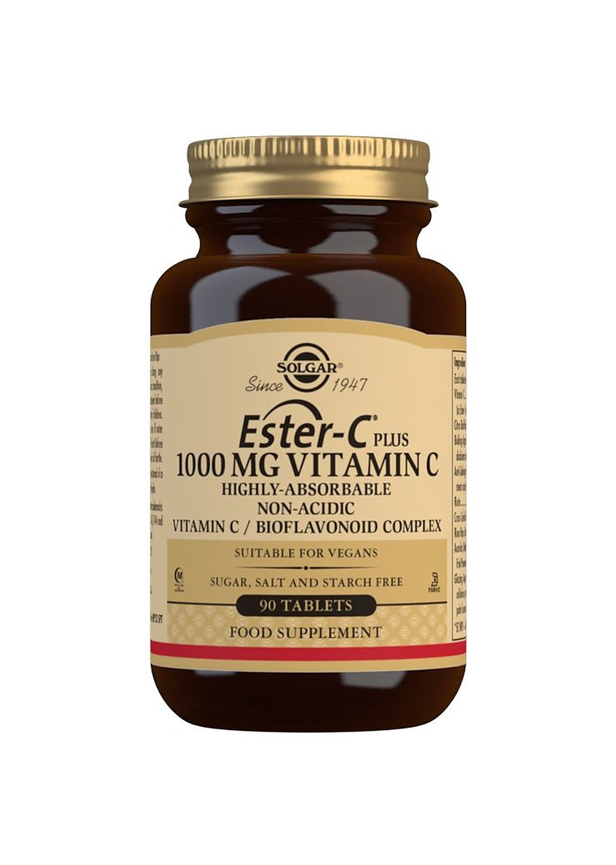 Solgar Ester-C Plus 1000 mg Vitamin C - 90 Tablets