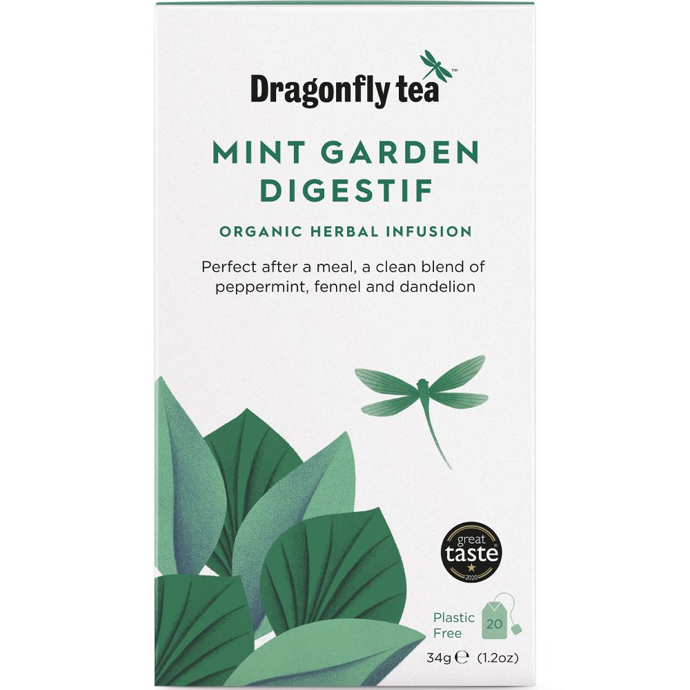 Dragonfly Tea Organic Mint Garden Digestif Tea 20 Tea bags