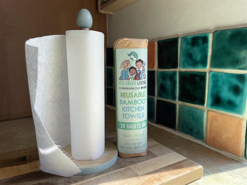 Eco Green Living Reusable Bamboo Kitchen Towels - 1 roll