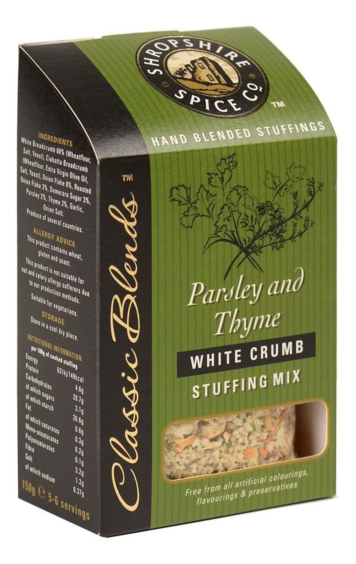 Shropshire Spice Parsley & Thyme White Crumb Stuffing 150g