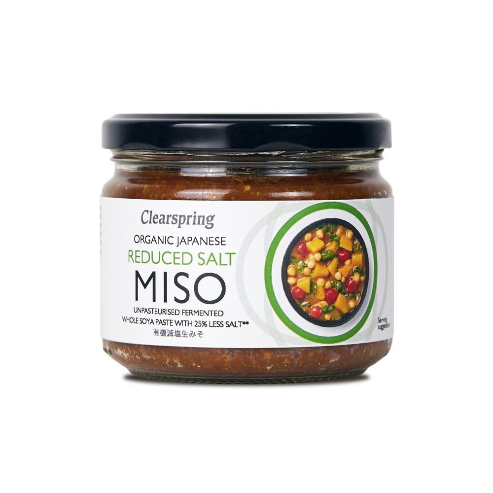 Clearspring Organic Japanese Reduced Salt Miso Jar (unpasteurised) 270g