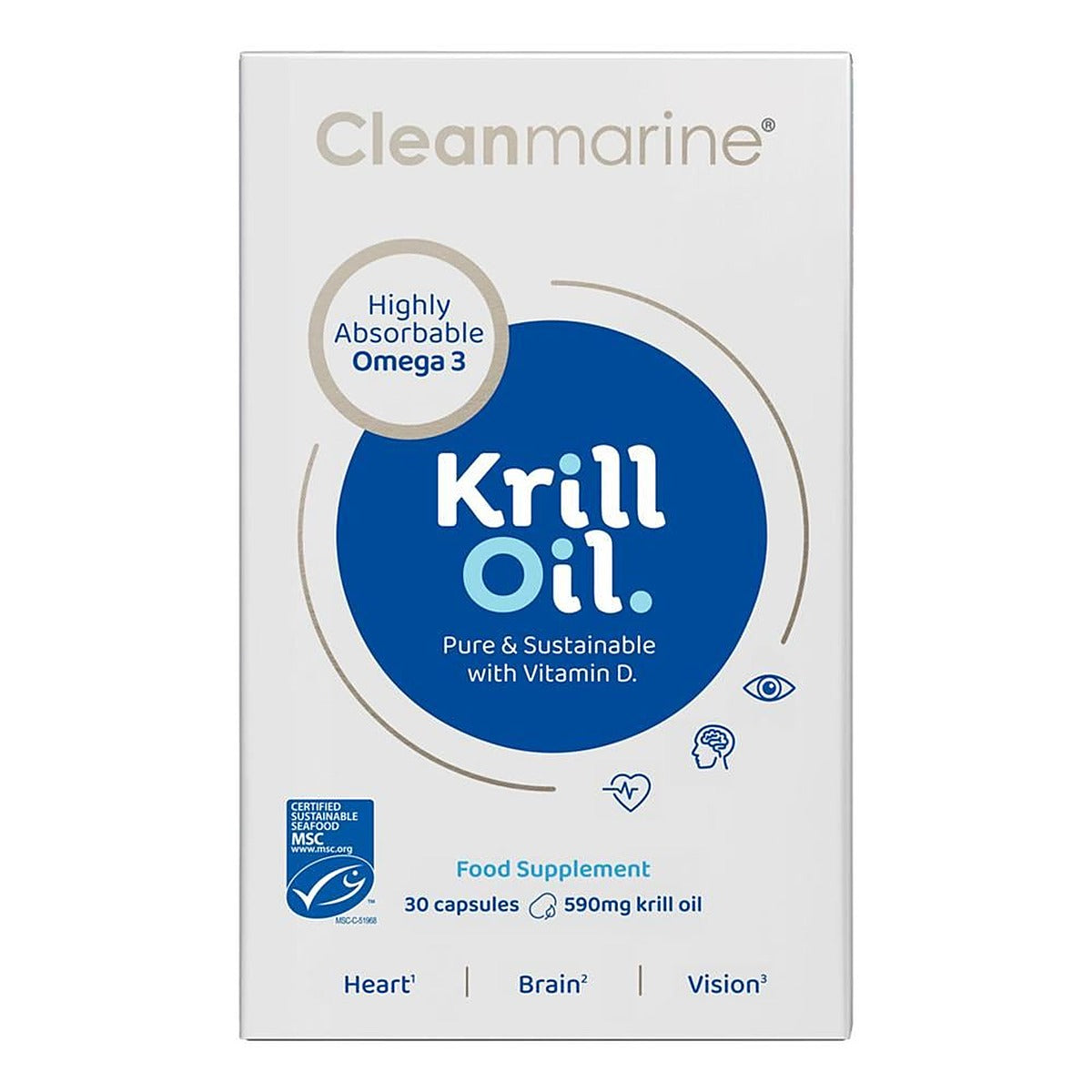 Cleanmarine Krill Oil High Strength 30 capsules