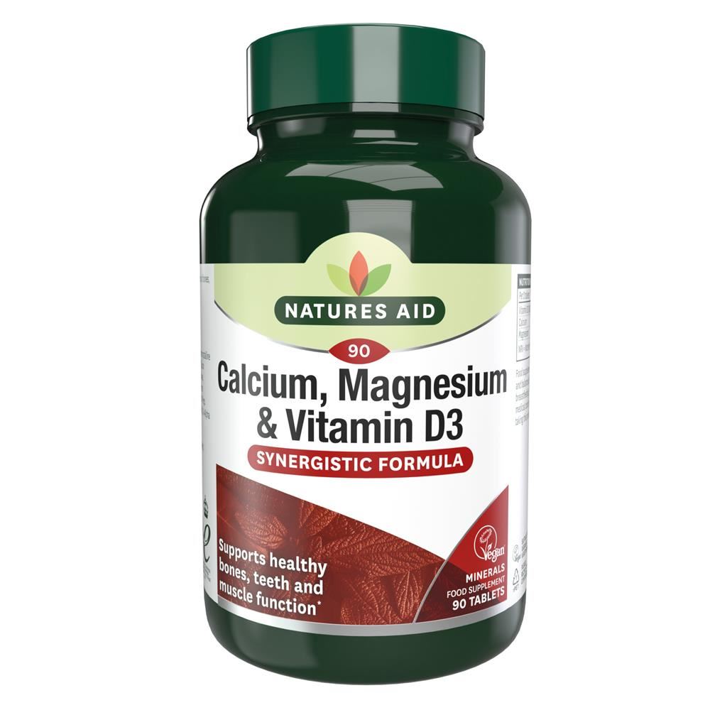 Natures Aid Calcium Magnesium + Vit D3 90 Tablets
