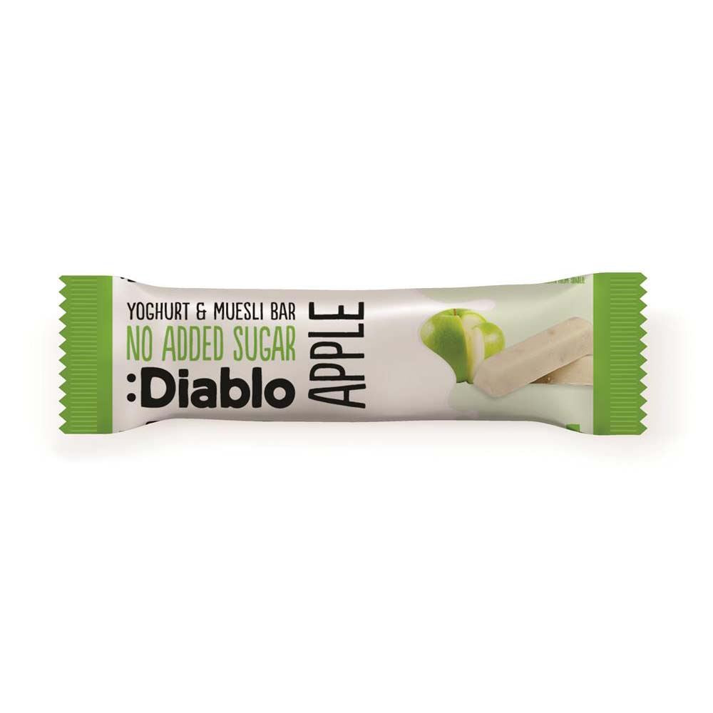Diablo Sugar Free Diablo Yoghurt coated Apple Muesli Bar 30g