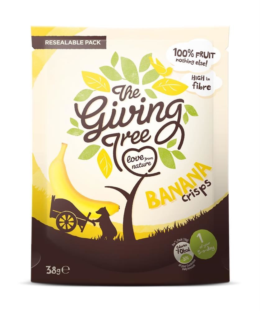 Giving Tree Snacks Freeze Dried Banana Crisps 38g - 12 Pack