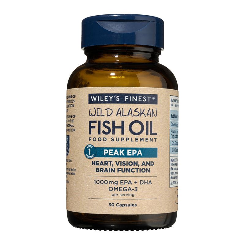 Wiley's Finest Peak EPA 1000mg Omega 3 Fish Oil 30 Capsules