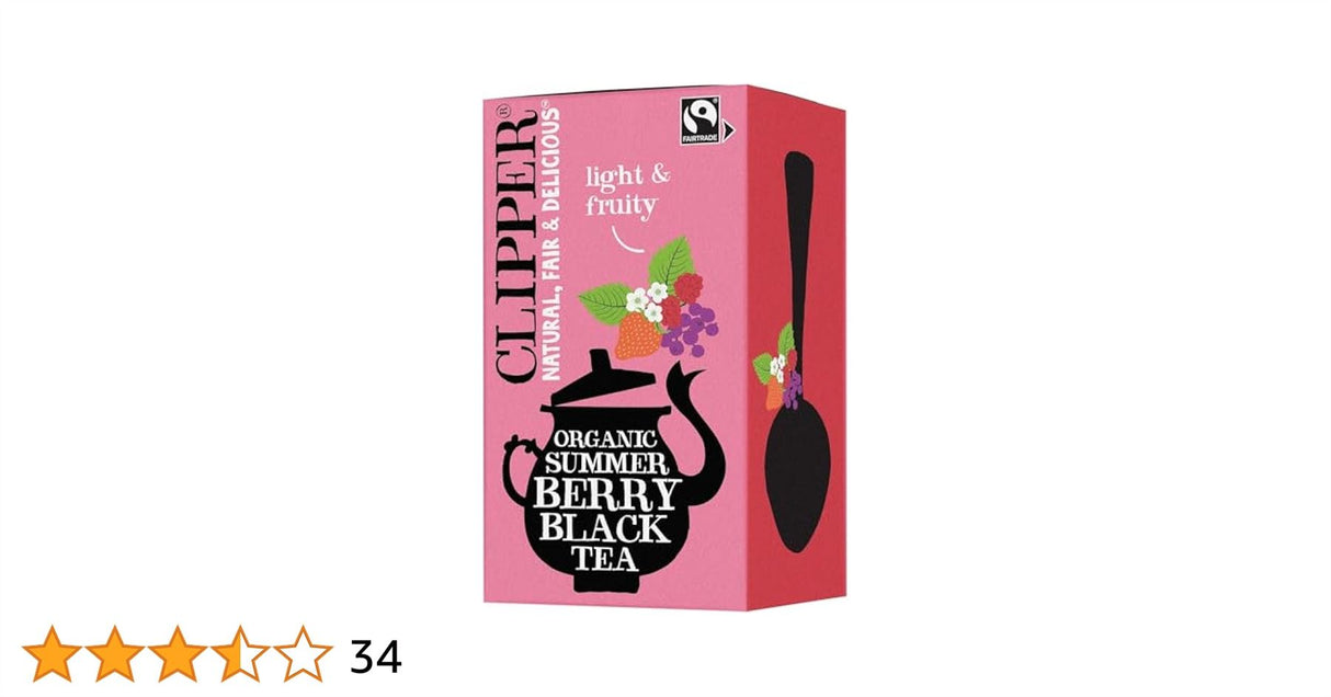 Clipper Organic Summer Berry Black Tea 20 Bags