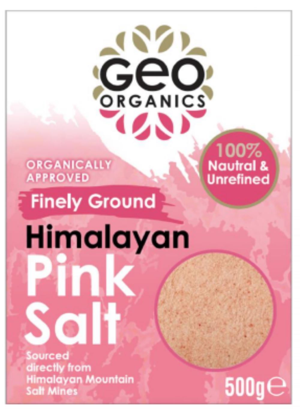 Georganics Geo Organics Himalayan Pink Salt - Fine 500g