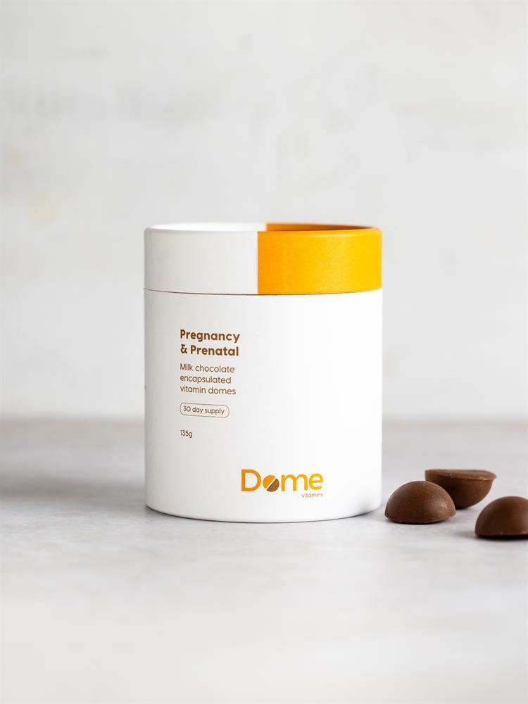 Dome Vitamins Pregnancy and Prenatal 30 Milk Chocolate Encapsulated Domes