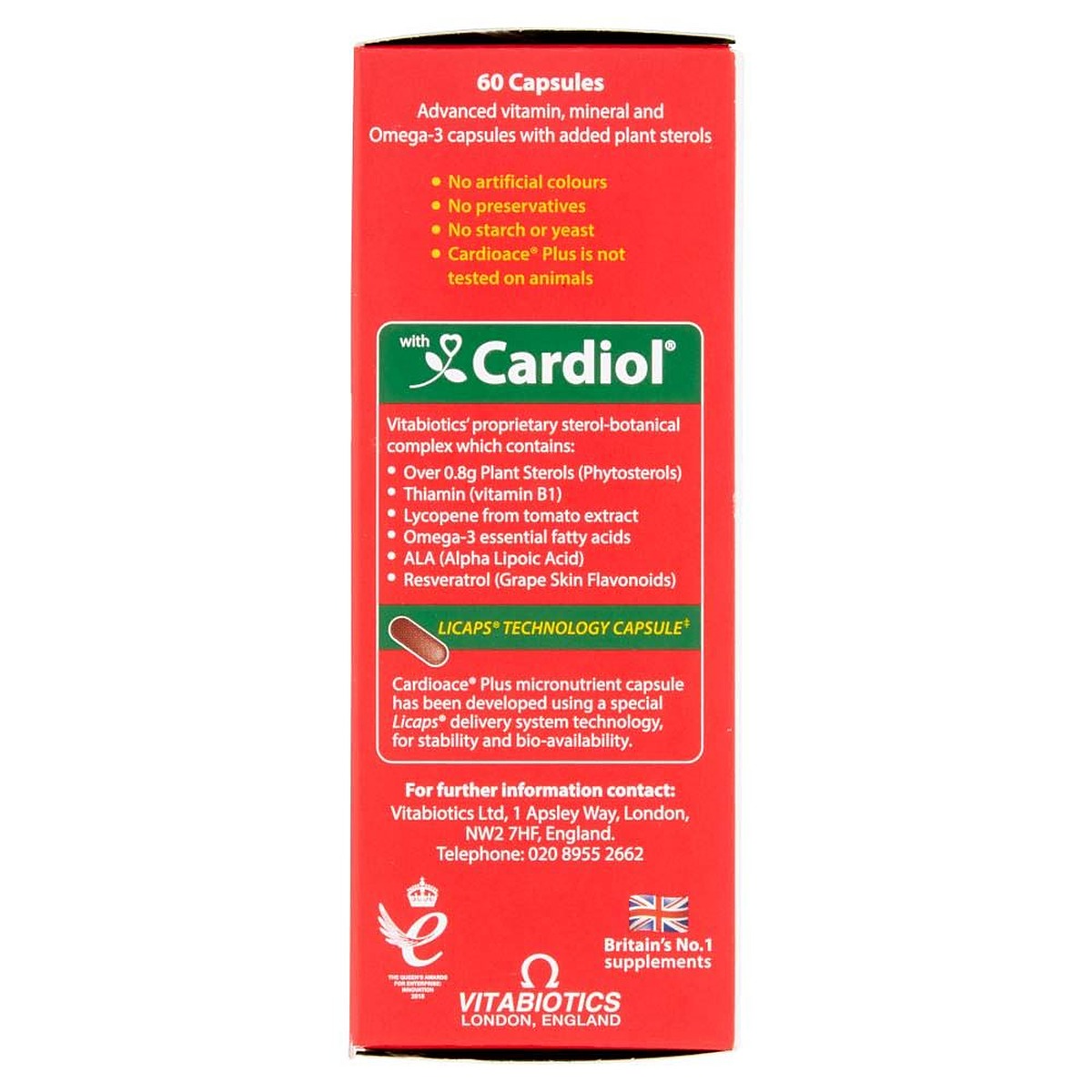 Vitabiotics Cardioace Plus - 60 Capsules - image 6