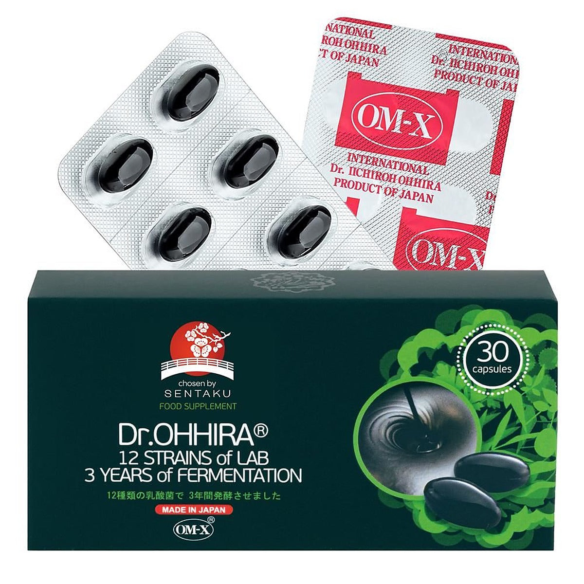 Dr Ohhira DrOHHIRA STANDARD OM-X 12 Strains of Lab 3Y of Fermentation 30 Caps