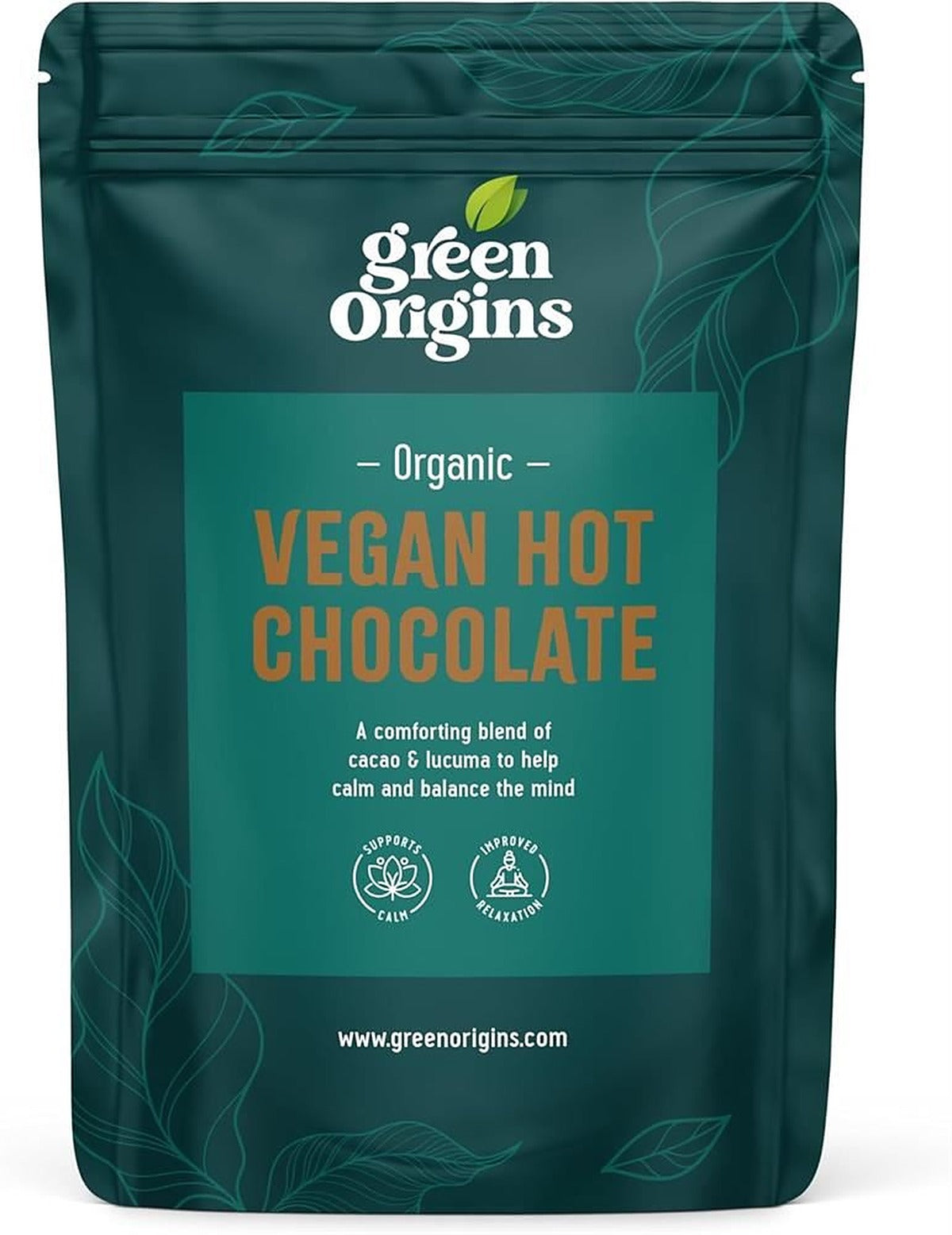 Green Origins Organic Vegan Hot Chocolate/Cacao Blend 150g