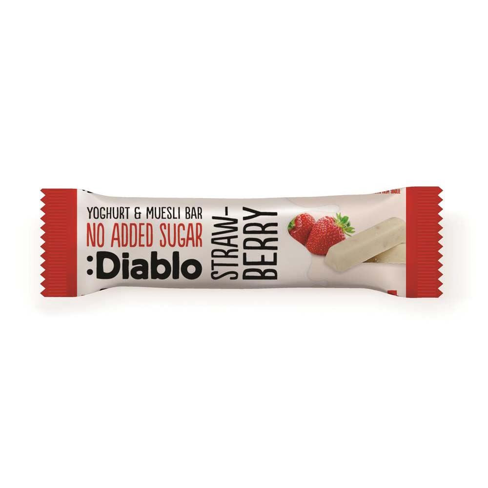Diablo Sugar Free Diablo Yoghurt coated Strawberry Muesli Bar 30g
