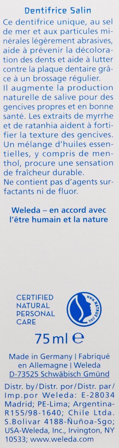 Weleda 75ml Salt Toothpaste