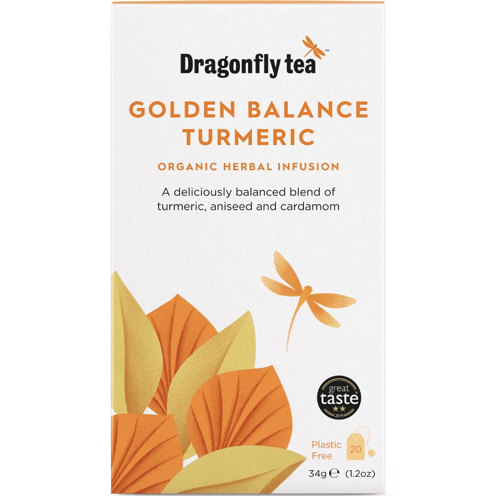 Dragonfly Tea Organic Golden Balance Turmeric 20 Tea bags