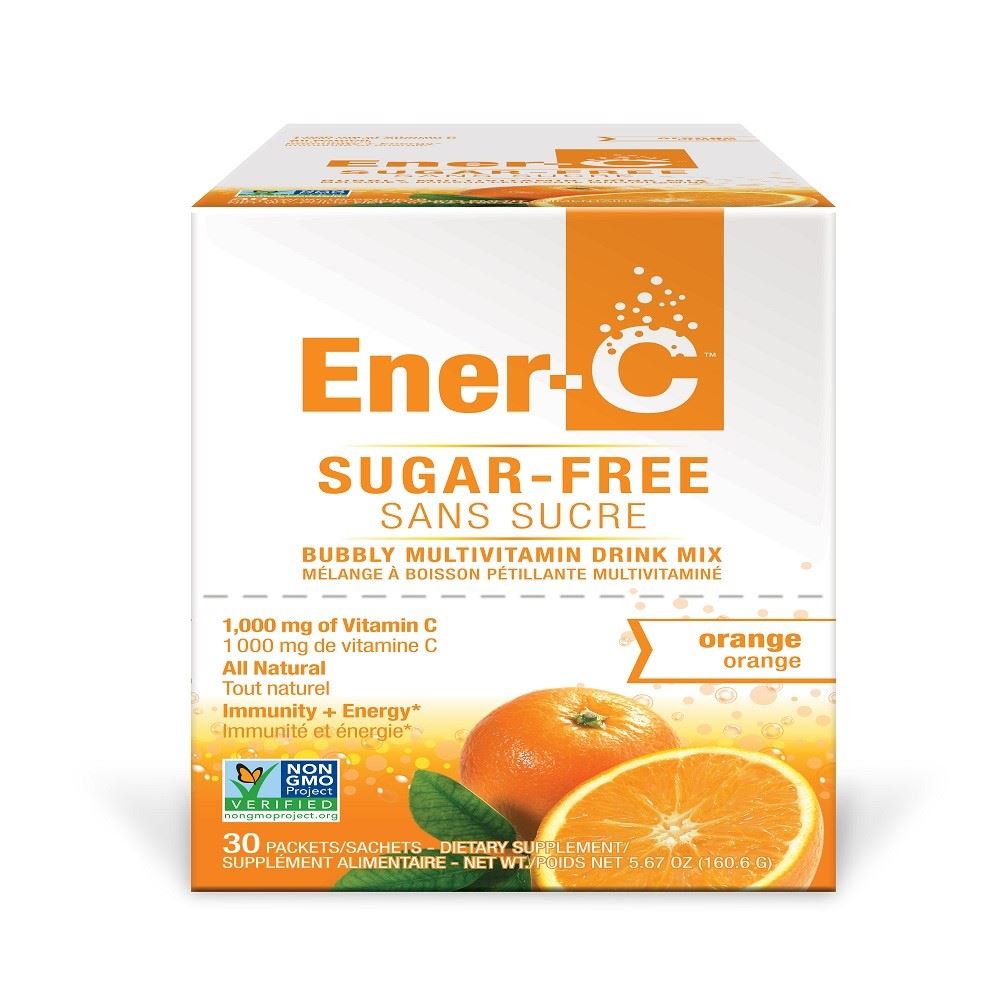 Ener-C Sugar Free Multivitamin Drink Vitamin C 1000mg Orange 30 Sachets